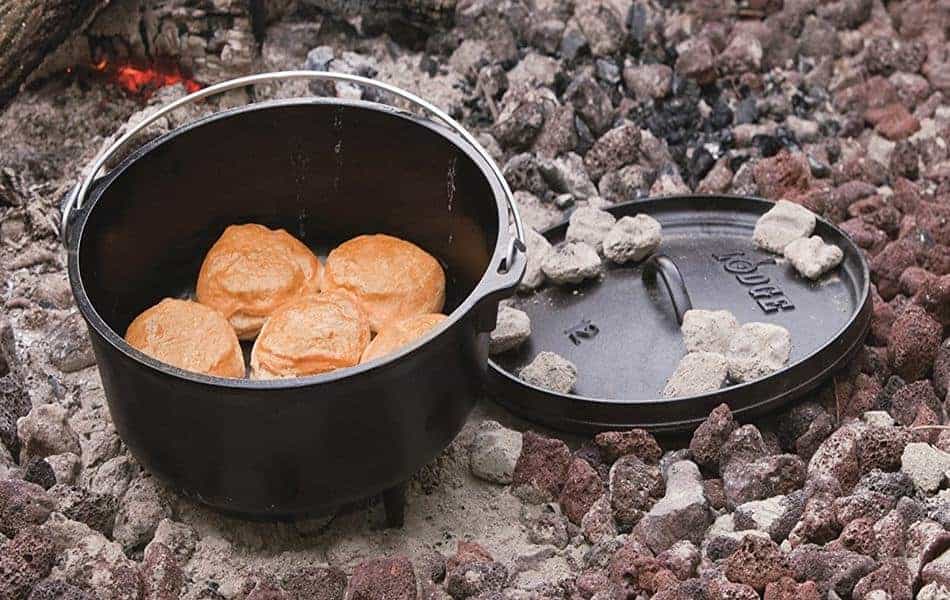 how to use a dutch oven while camping