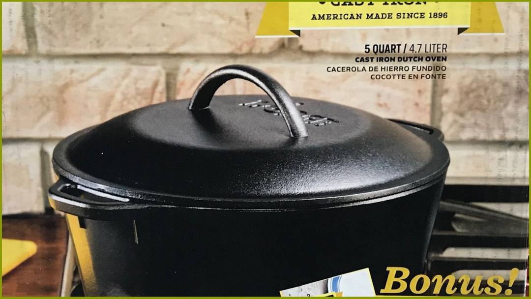 Lodge Cast Iron Dutch Oven with Dual Handles OvenSpot