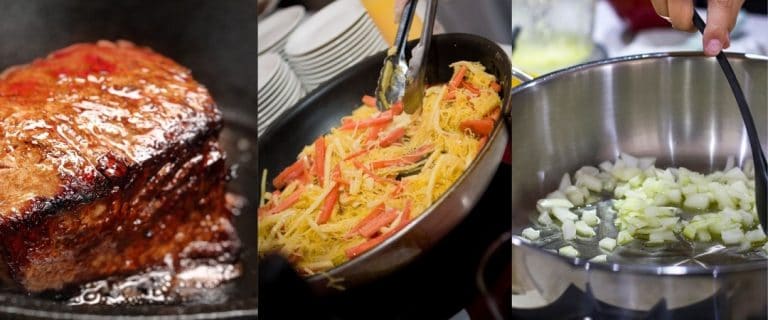 cast iron skillet fry pan and saute pan