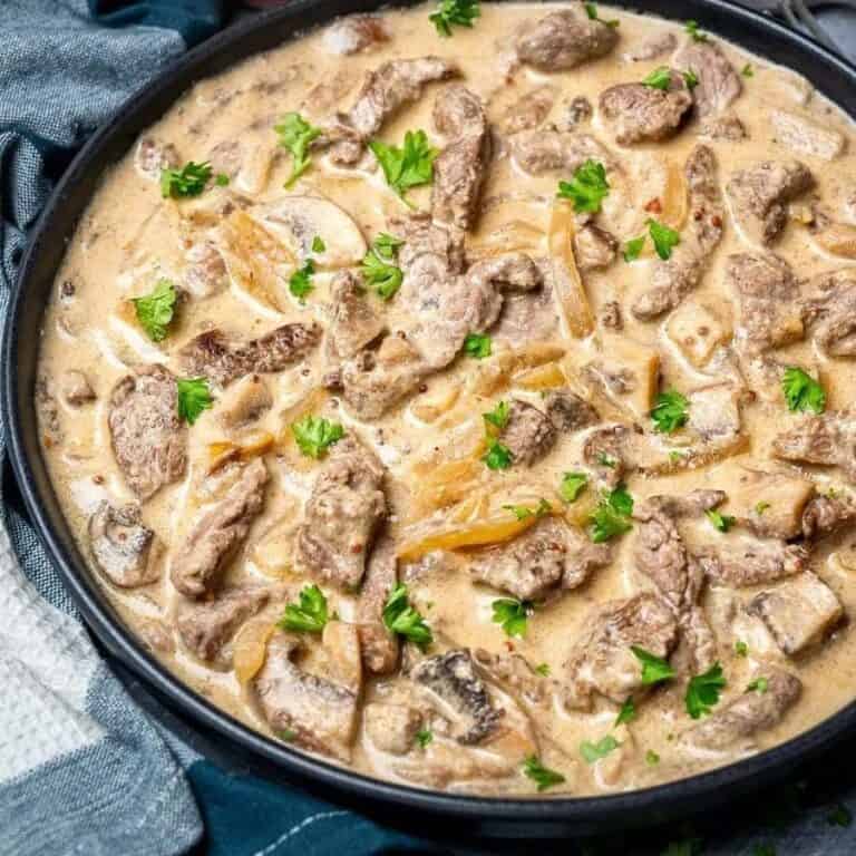 Dutch Oven Beef Stroganoff OnePot Recipe OvenSpot