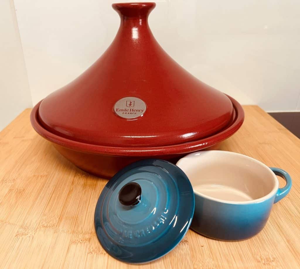 100 percent pure ceramic cookware Emile Henry and Le Creuset Stoneware