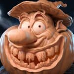 fun outdoor pumpkin carving