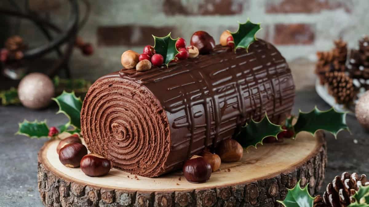 yule log cake