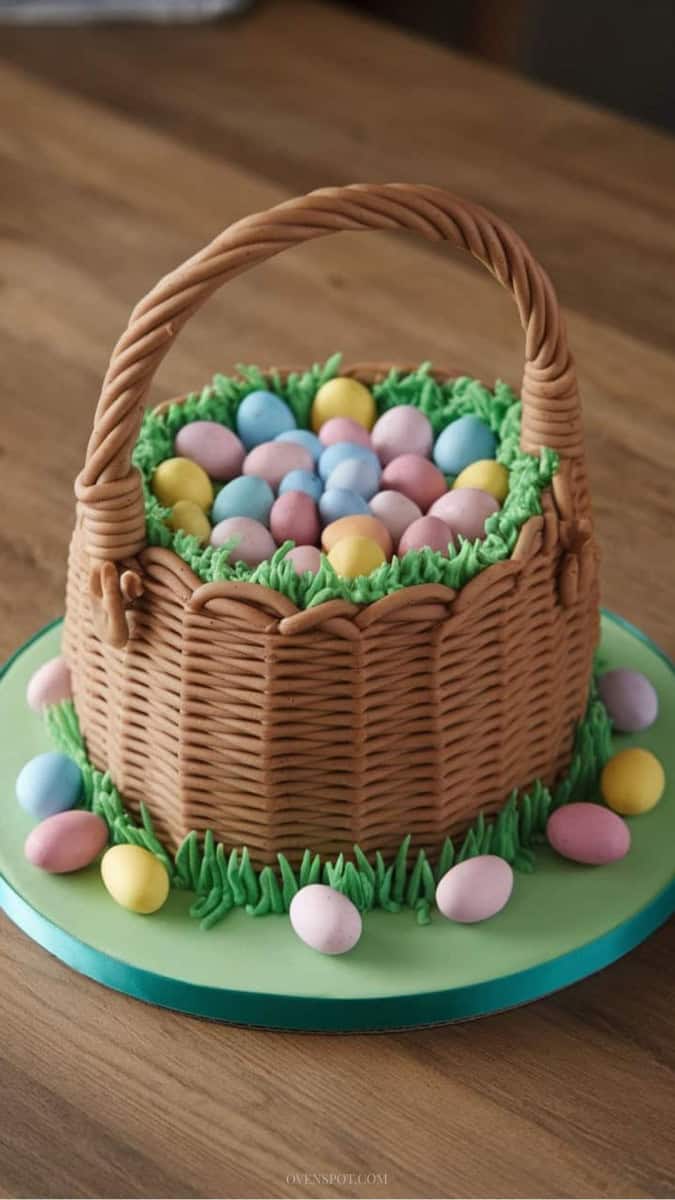 easter basket cake