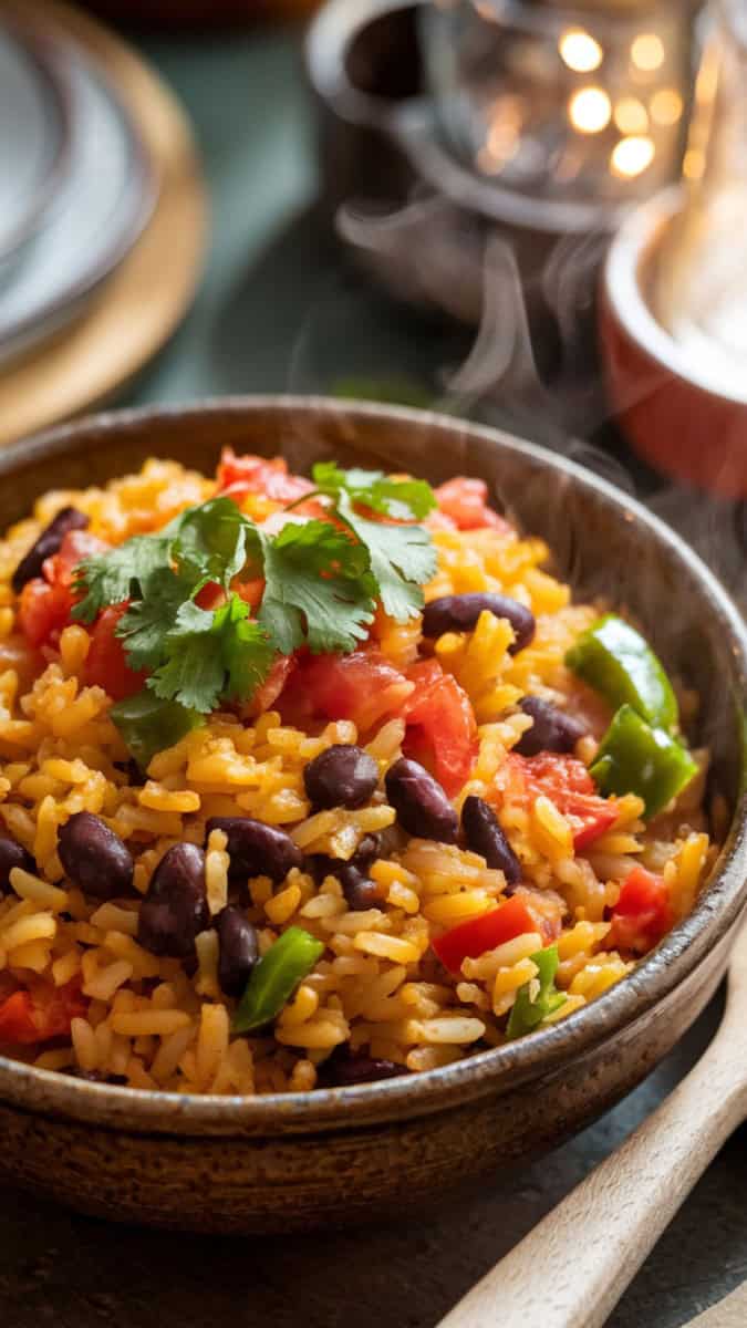 rice cooker spanish rice and beans
