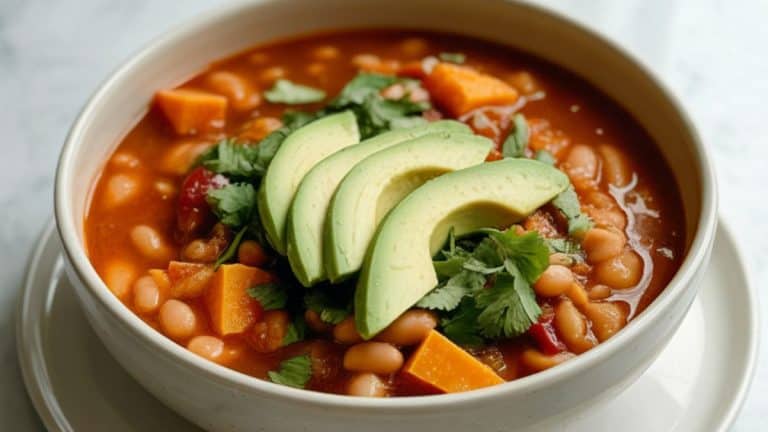 white bean and sweet potato chili