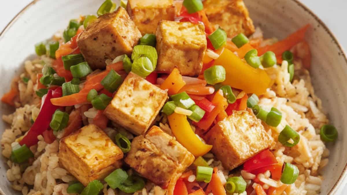 rice cooker tofu fried rice