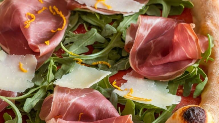 prosciutto and arugula pizza