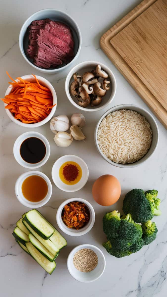 rice cooker bibimbap ingredients