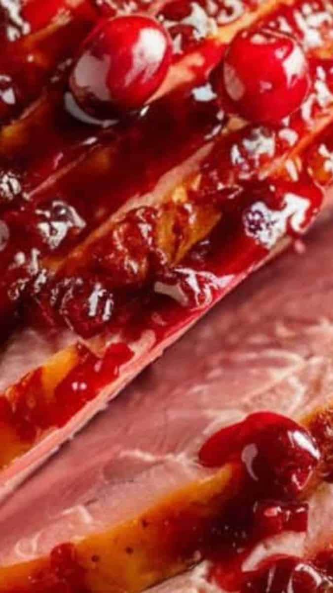 cranberry glazed ham