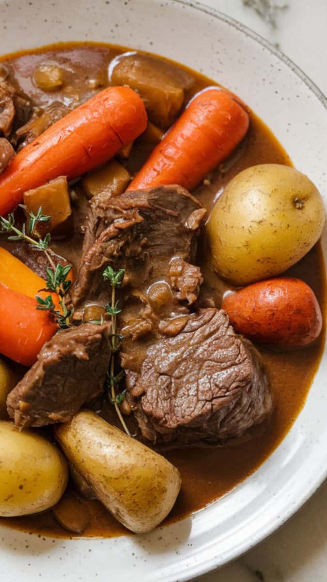dutch oven beef stew root vegies