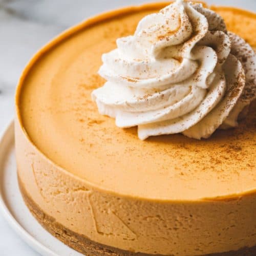 no-bake pumpkin cheesecake