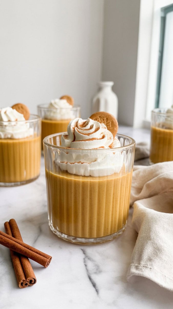 pumpkin pudding cups