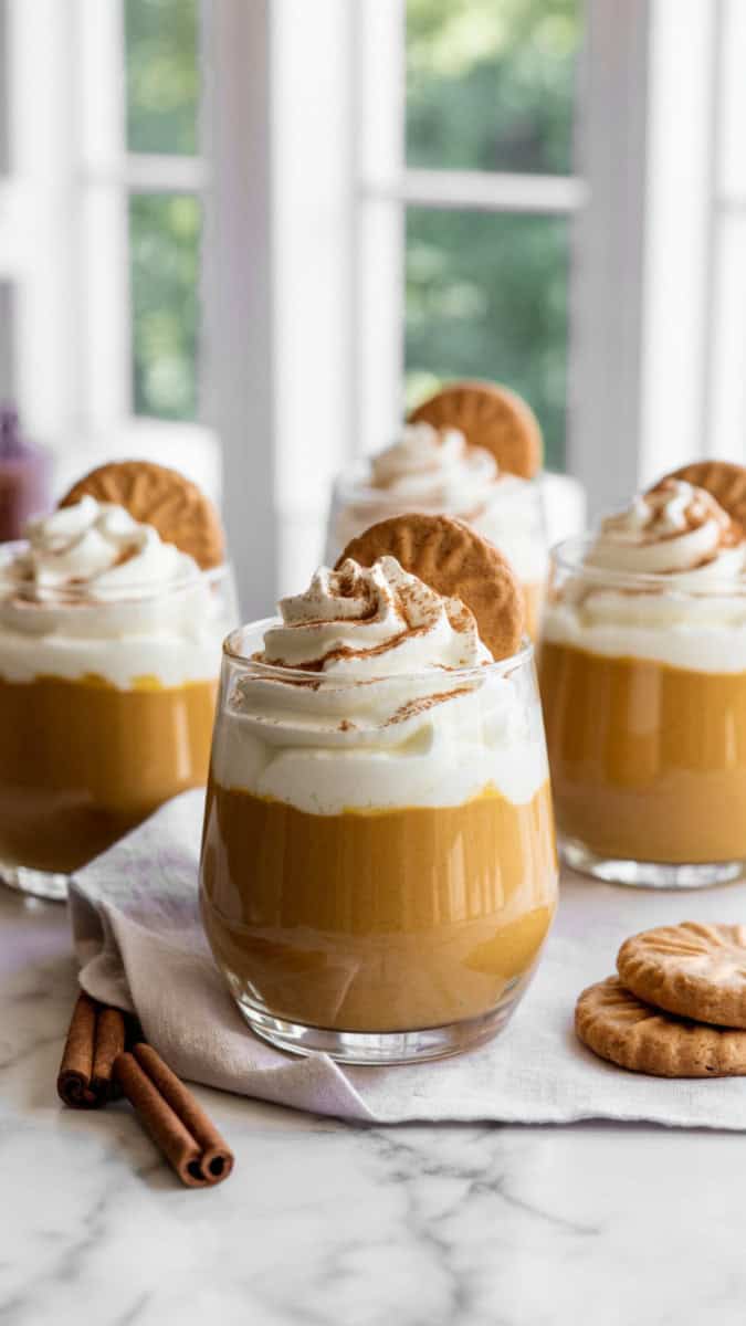 pumpkin pudding cups