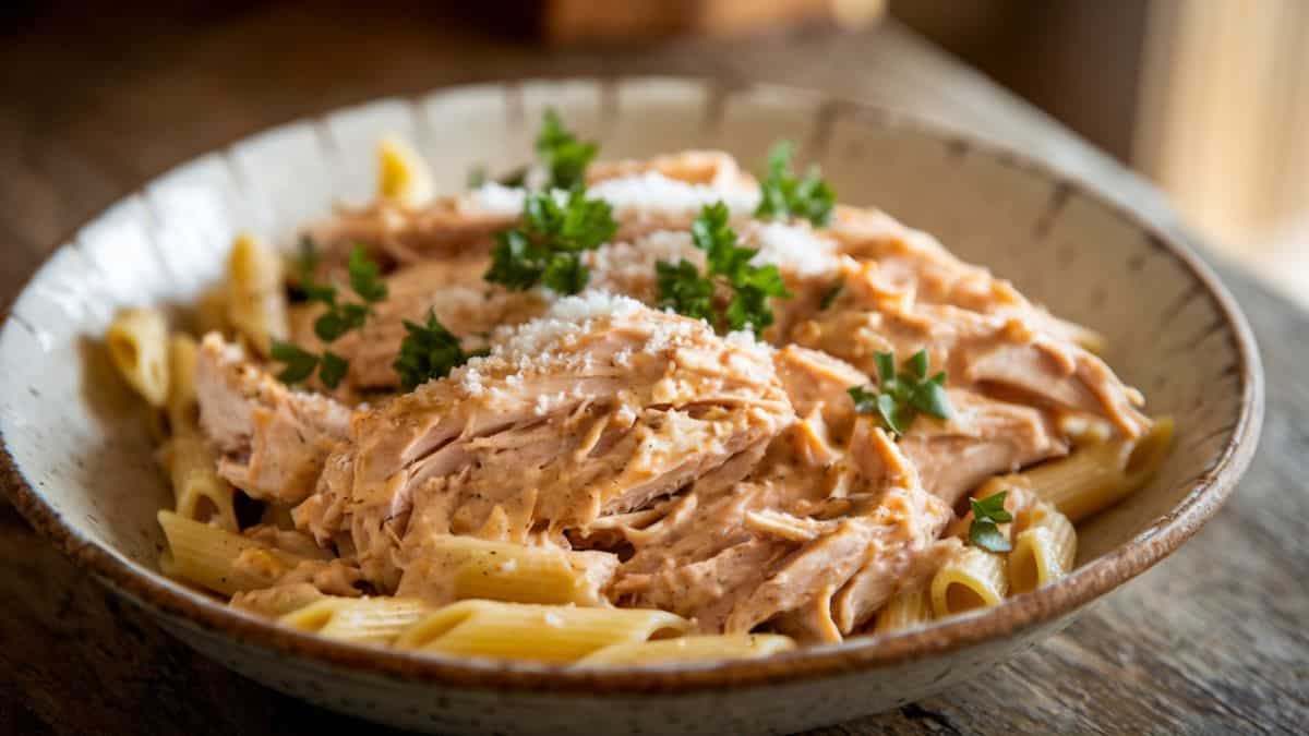 garlic parmesan chicken pasta