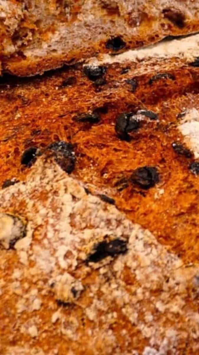 raisin bread made in a dutch oven