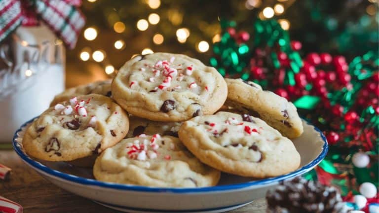 peppermint mason jar cookie mix