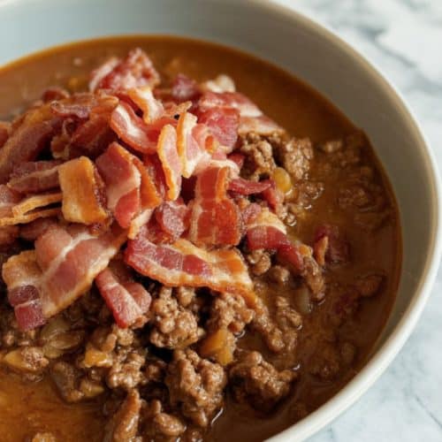 carnivore chili ground beef and bacon