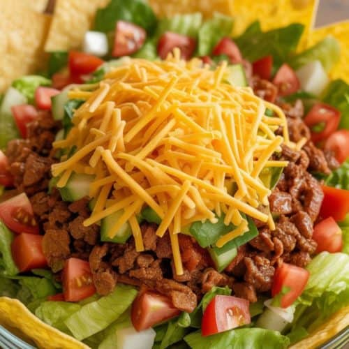 beef taco salad bowl
