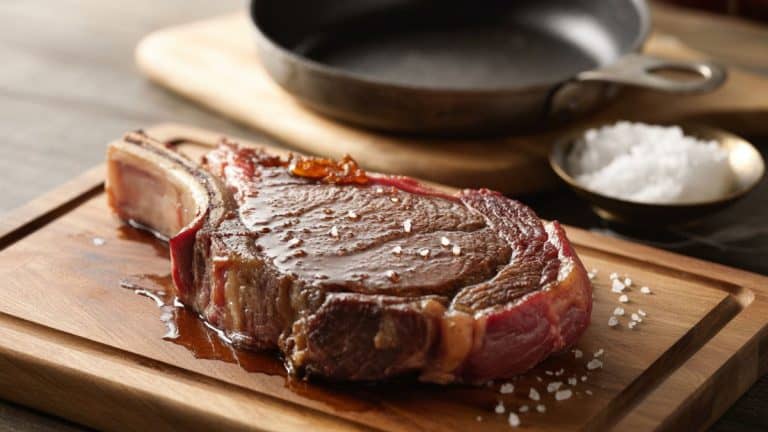 butter basted ribeye steak
