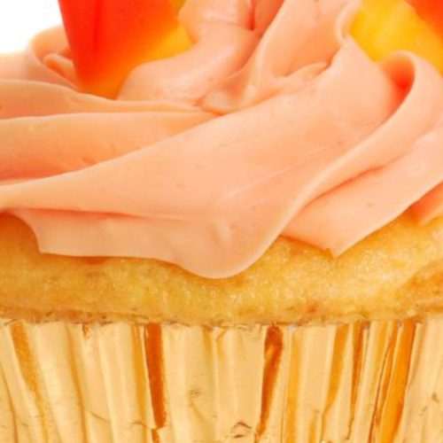 candy corn cupcakes