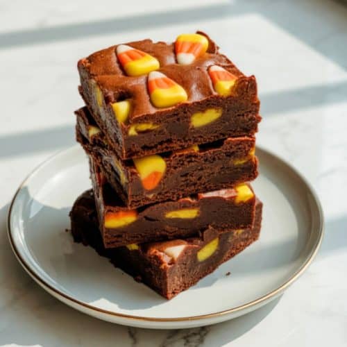 candy corn brownies