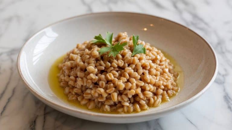 a bowl of farro