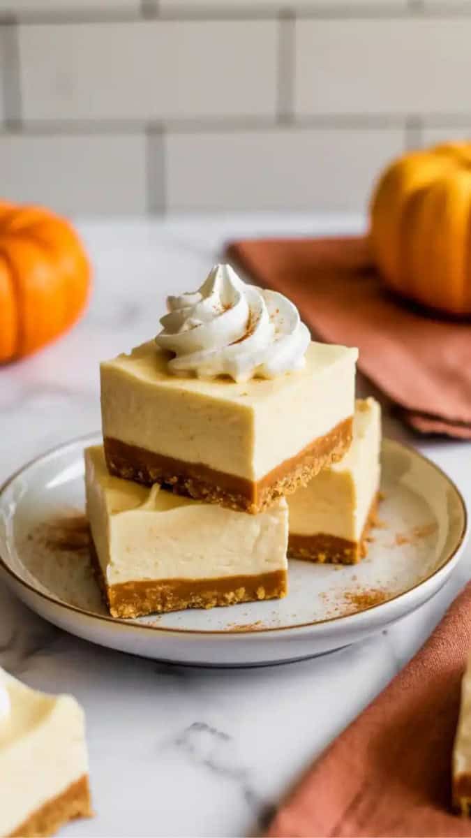 no bake pumpkin cheesecake bars