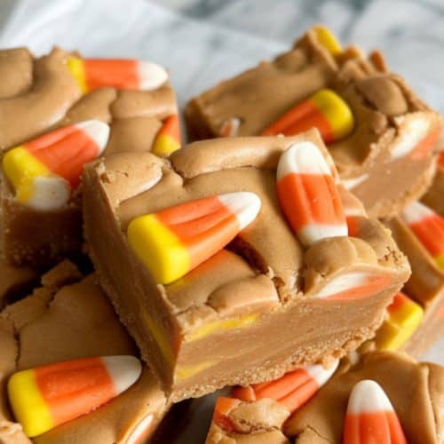 peanut butter candy corn blondies
