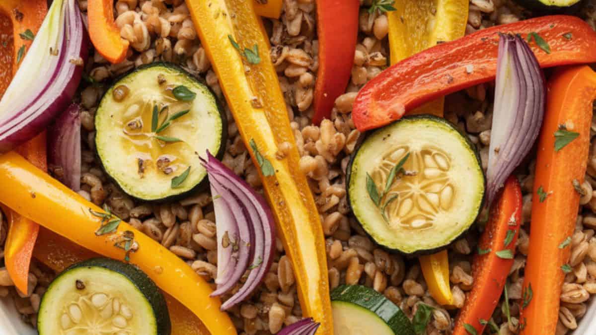 farro with roasted vegetables