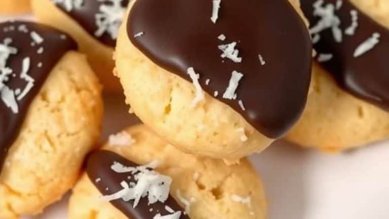 coconut cookies dark chocolate