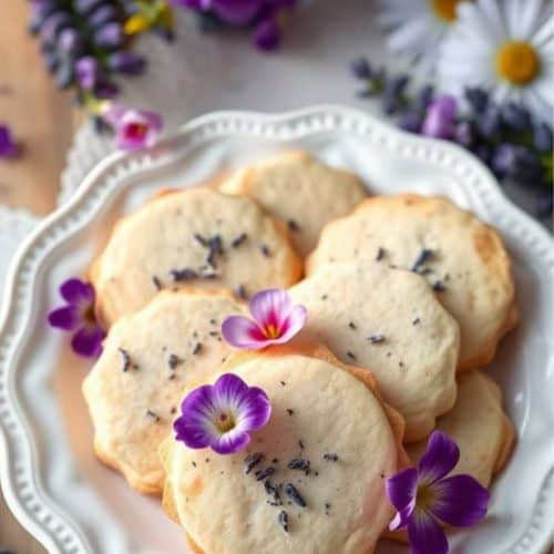 lavender shortbread cookies
