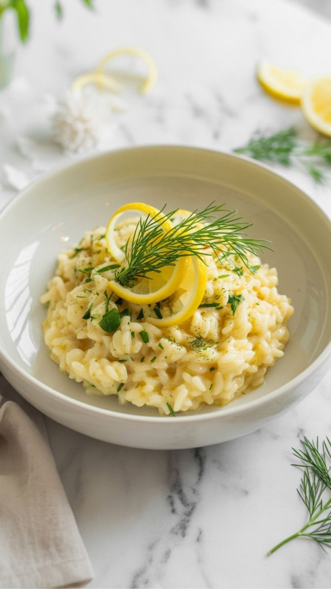 herb and lemon risotto