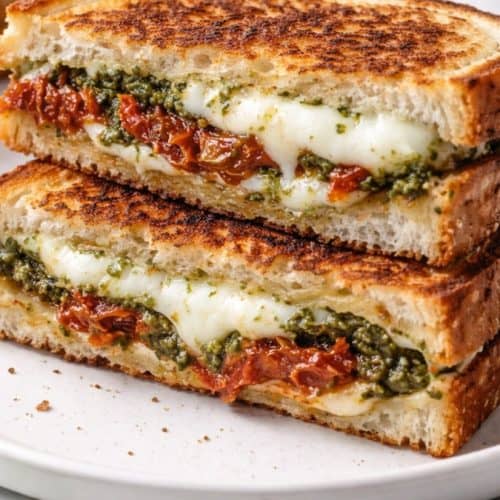 sun dried tomato pesto grilled cheese
