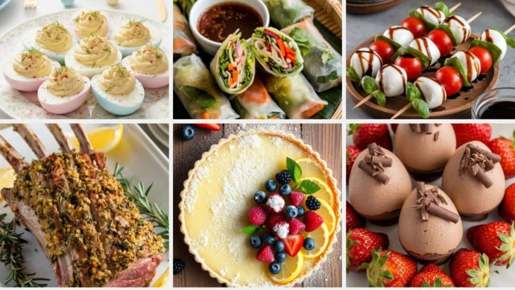 selection of easter recipes