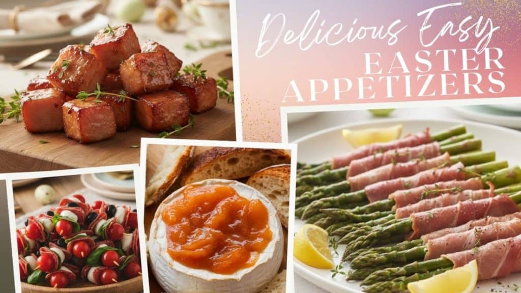 selection of easter appetizers
