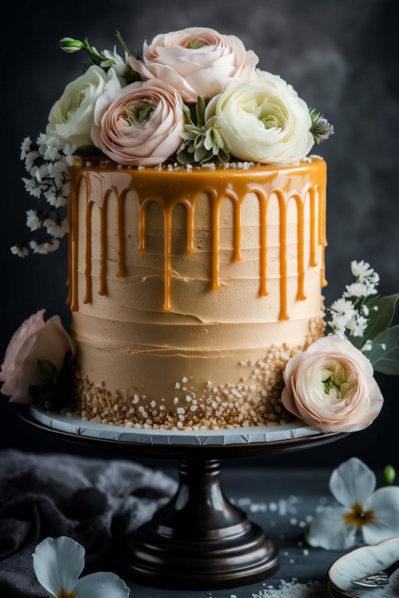 Salted Caramel Drip Cake
