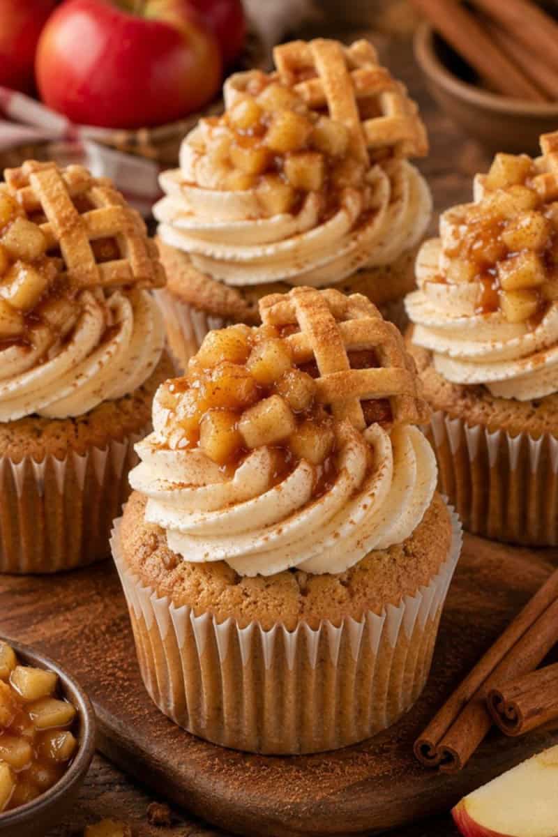 apple pie cupcakes