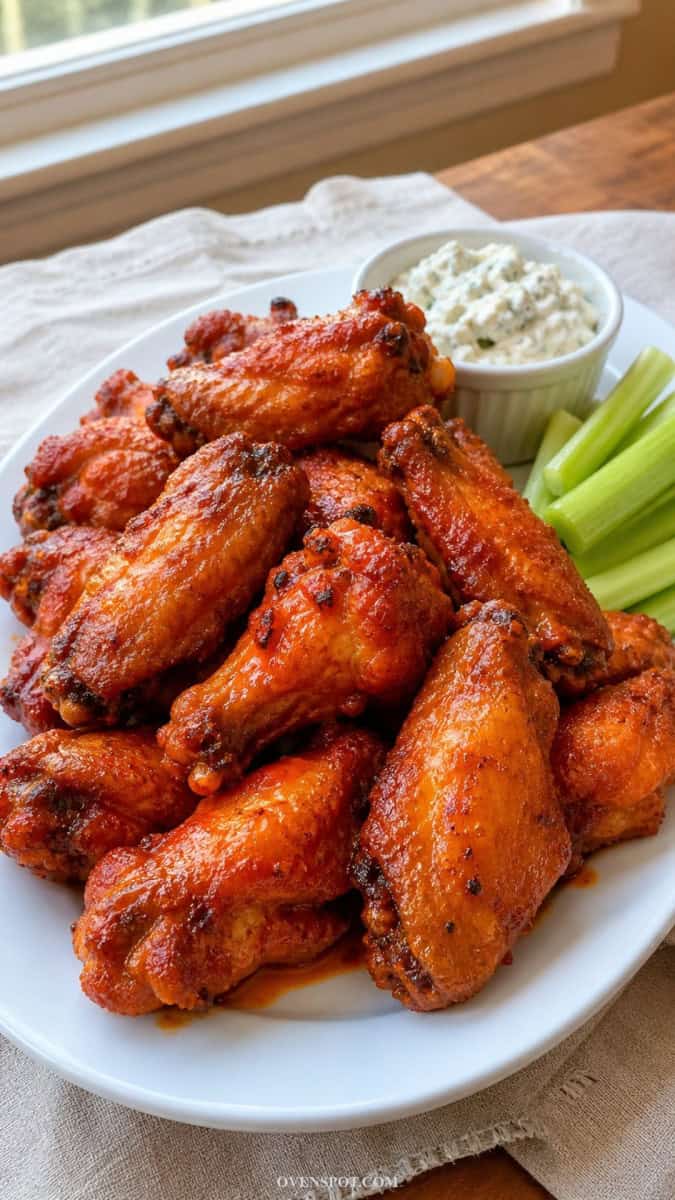 crispy baked buffalow chicken wings