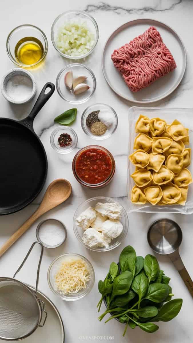 beef tortellini bake ingredients