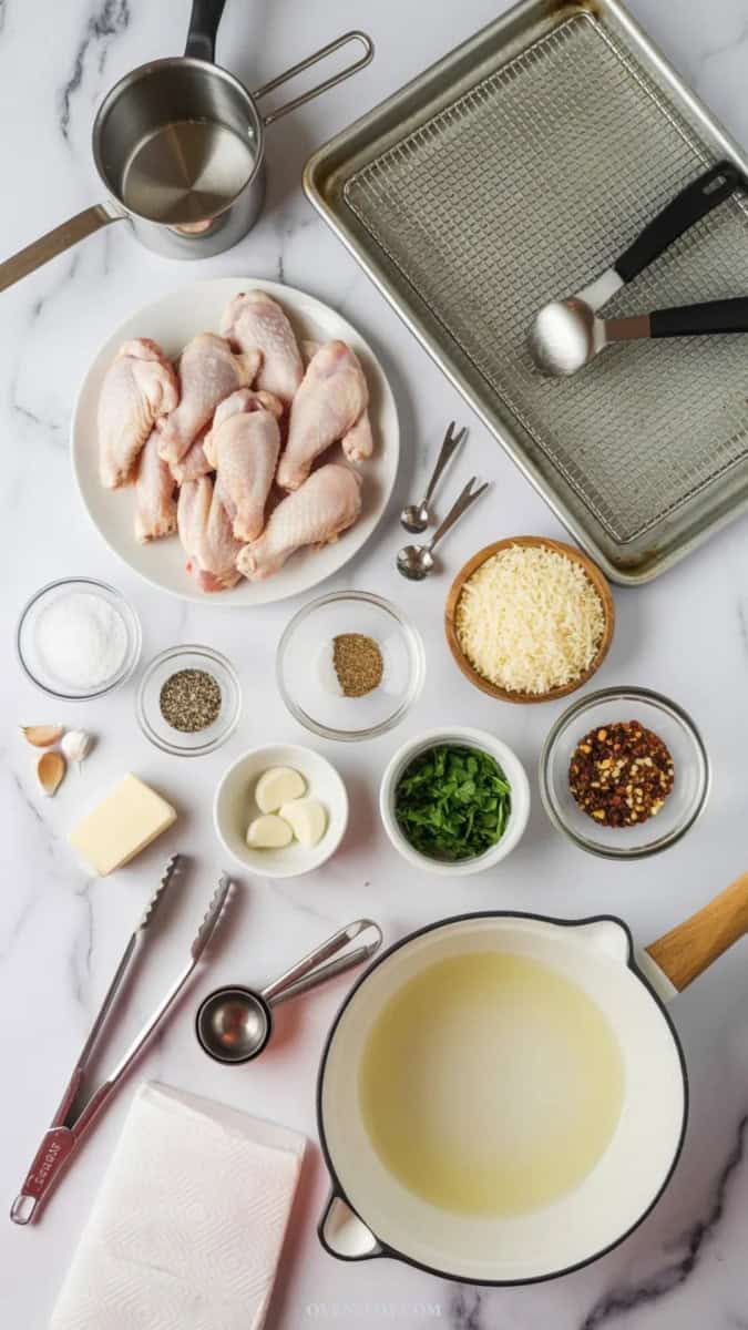 garlic parmesan wings ingredients
