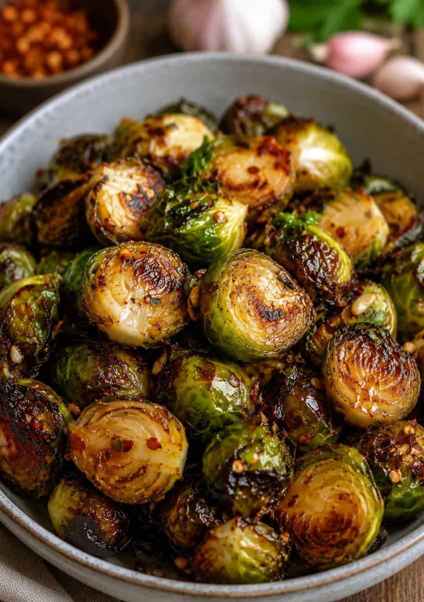 air fryer brussels sprouts