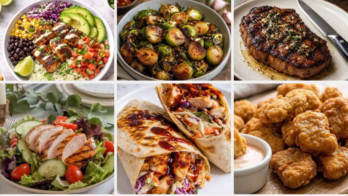 selection of easy summer dinner recipes