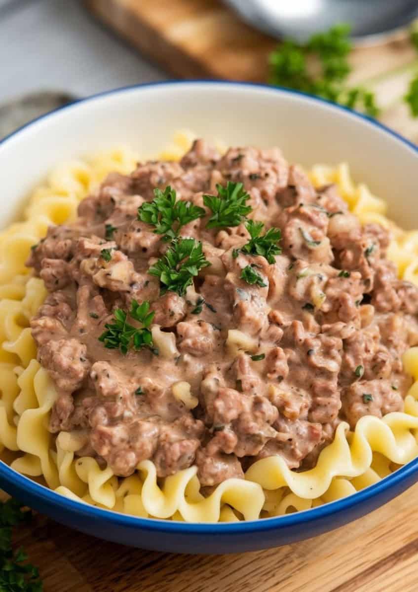 ground beef stroganoff