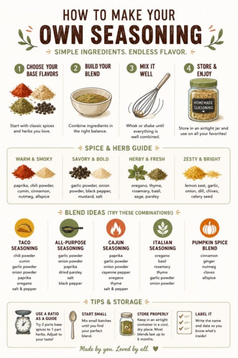 infographic homemade seasoning blends