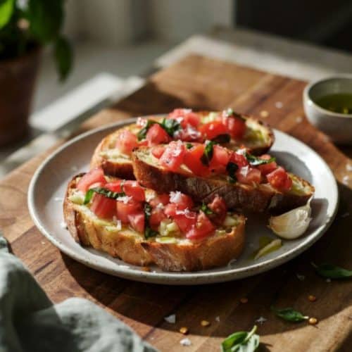 fresh bruschetta