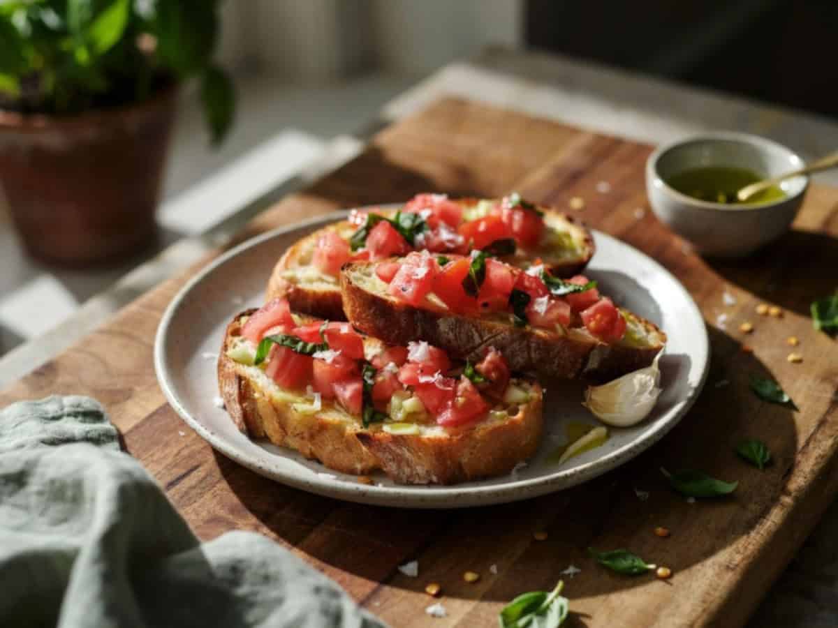 fresh bruschetta