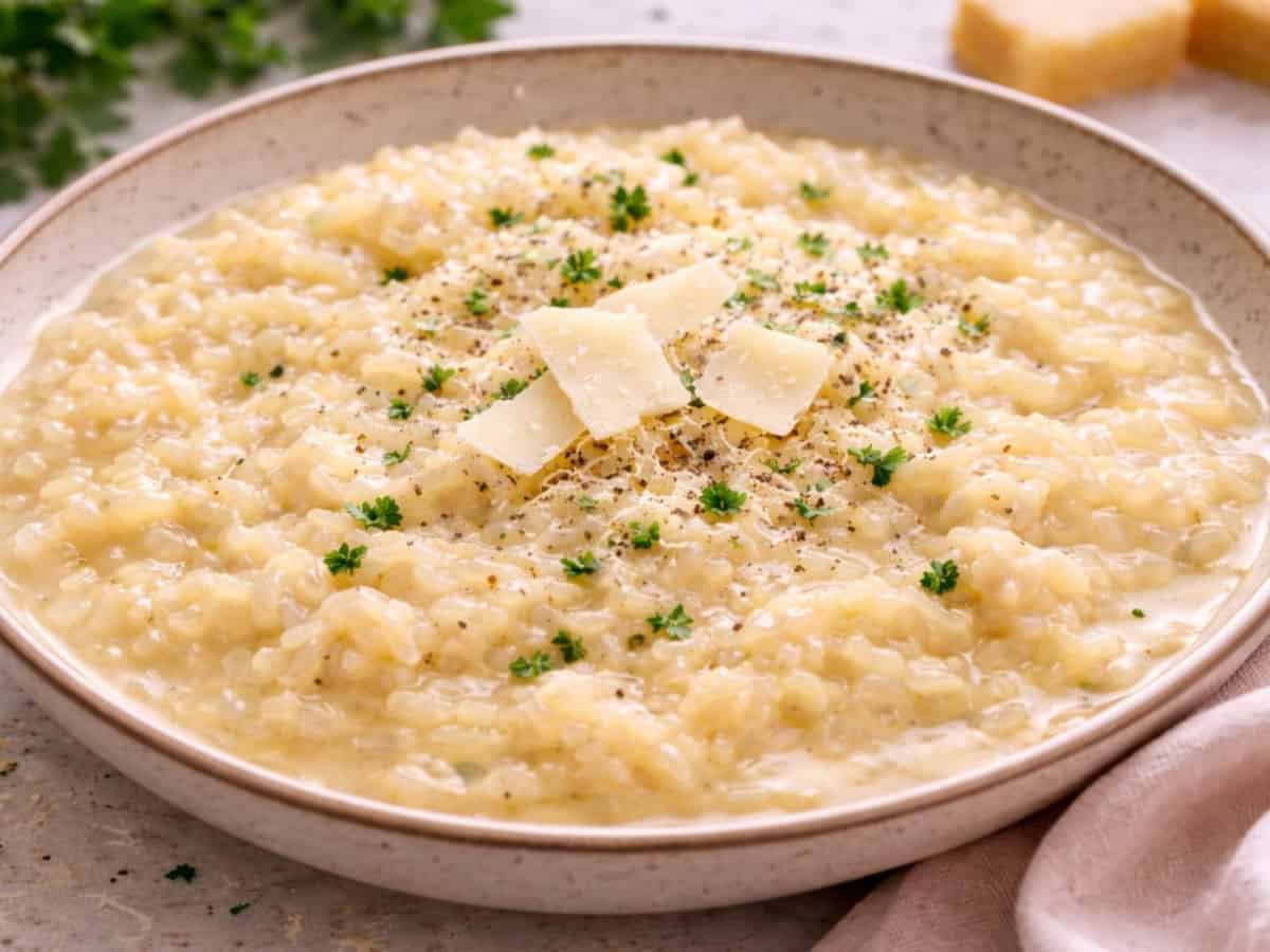 creamy parmesan risotto