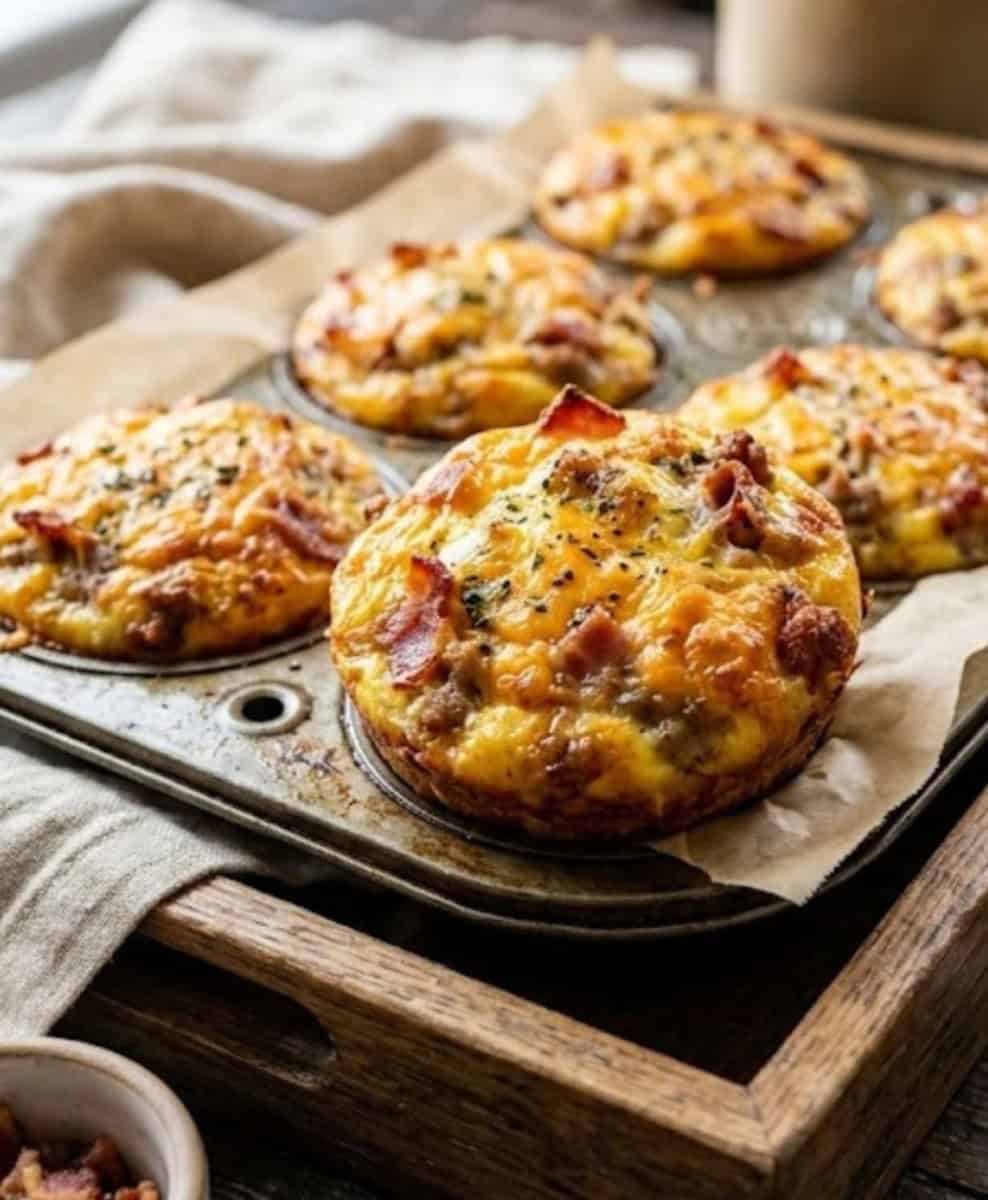 carnivore cheesy egg muffins