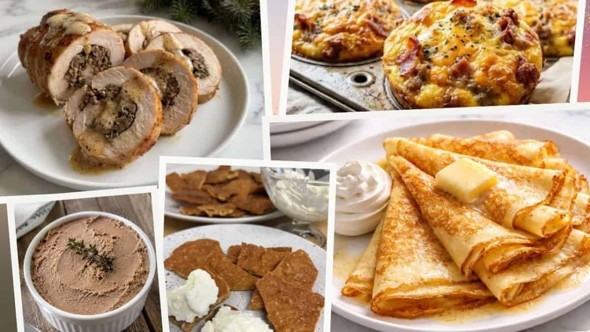 collection of easy carnivore recipes turkey, eggs, beef, chicken